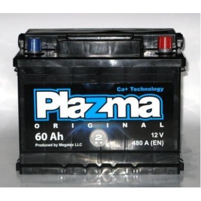 Автомобильный аккумулятор PLAZMA Original 6СТ-60Ah АзЕ 480A (EN)