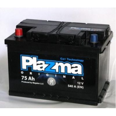 Автомобільний акумулятор PLAZMA Origina 6СТ-75Ah АзЕ 540A (EN)