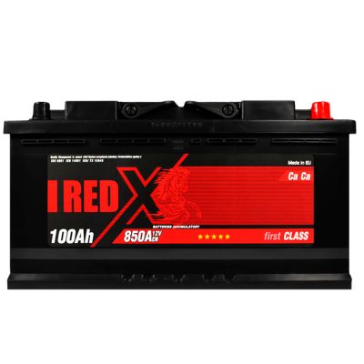 Автомобильный аккумулятор RED X 6СТ-100Ah АзЕ 850A 600 80rx