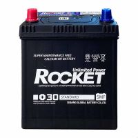 Автомобільний акумулятор ROCKET Japan 6СТ-40Ah Аз ASIA 340A (CCA) ТК з перехідником під клему STD SMF 42B19R