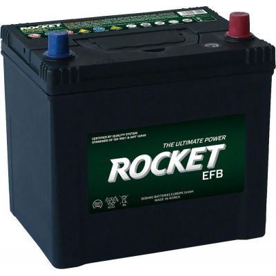 Автомобильный аккумулятор ROCKET EFB Japan 6СТ-65Ah АзЕ ASIA 550A (CCA) EFB Q85L