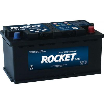 Автомобильный аккумулятор ROCKET AGM 6СТ-80Ah АзЕ 800A (CCA) AGM L4
