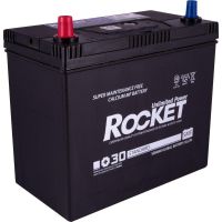 Автомобільний акумулятор ROCKET Japan 6СТ-45Ah Аз 430A (CCA) з перехідником під клему STD SMF 55B24R