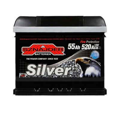 Автомобильный аккумулятор SZNAJDER Silver 6СТ-55Ah АзЕ 520A 555 87