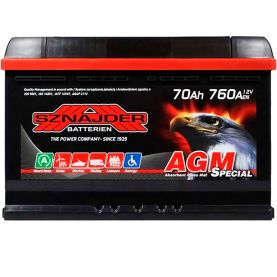 Автомобильный аккумулятор SZNAJDER AGM 6СТ-70Ah АзЕ 760A 570 02
