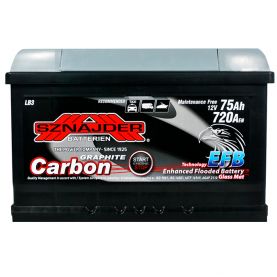 Автомобильный аккумулятор SZNAJDER Carbon Start Stop EFB 6СТ-75Ah АзЕ 720A 575 08
