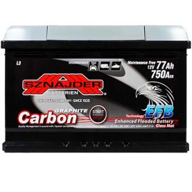 Автомобильный аккумулятор SZNAJDER Carbon Start Stop EFB 6СТ-77Ah АзЕ 750A 577 05