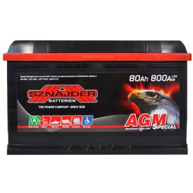 Автомобильный аккумулятор SZNAJDER AGM 6СТ-80Ah АзЕ 800A 580 02