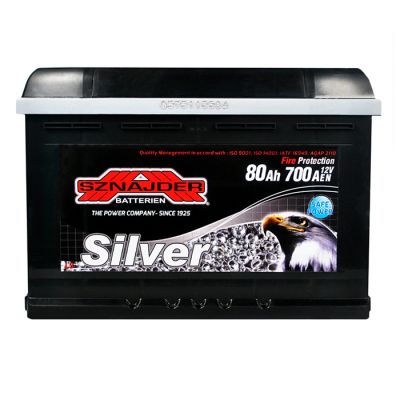 Автомобильный аккумулятор SZNAJDER Silver 6СТ-80Ah АзЕ 700A 580 83