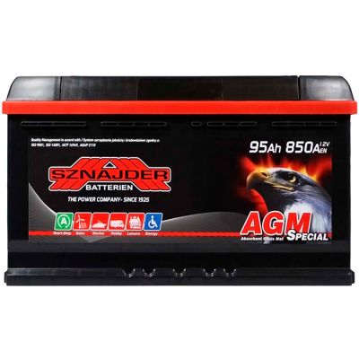 Автомобильный аккумулятор SZNAJDER AGM 6СТ-95Ah АзЕ 850A 595 02
