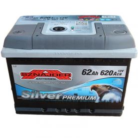 Автомобильный аккумулятор SZNAJDER Silver Premium 6СТ-62Ah Аз 620A (EN)