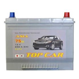 Автомобільний акумулятор TOP CAR 6СТ-75Ah АзЕ ASIA 650A (EN)