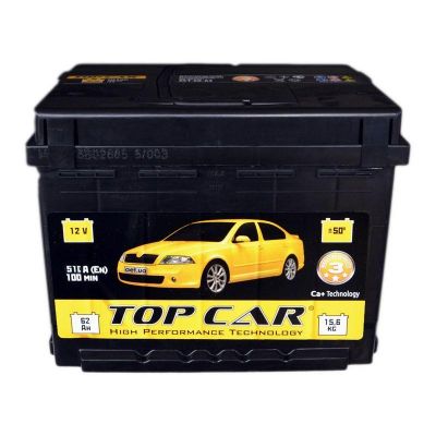 Автомобільний акумулятор TOP CAR 6СТ-62Ah Аз 520A (EN)