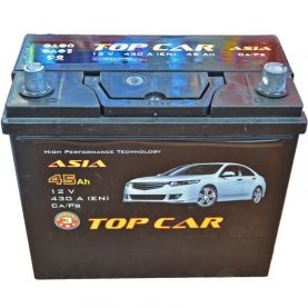 Автомобільний акумулятор TOP CAR 6СТ-45Ah АзЕ ASIA 430A (EN) ТК
