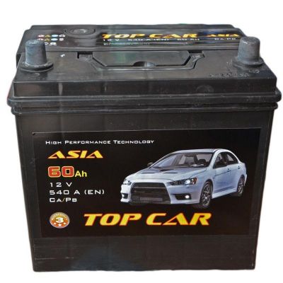 Автомобильный аккумулятор TOP CAR 6СТ-60Ah АзЕ ASIA 540A (EN)