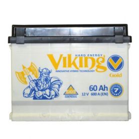 Автомобільний акумулятор VIKING Gold Premium 6СТ-60Ah АзЕ 600A (EN)