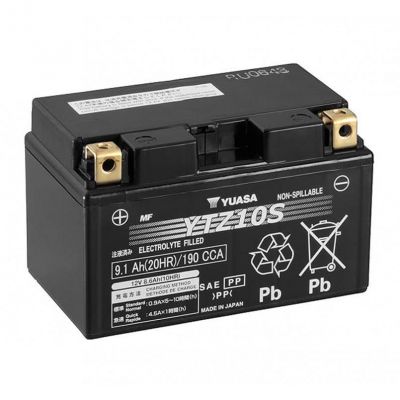 Мото аккумулятор Yuasa High Performance MF VRLA Battery GEL 6СТ-9,1Ah Аз 190А (EN) YTZ10S