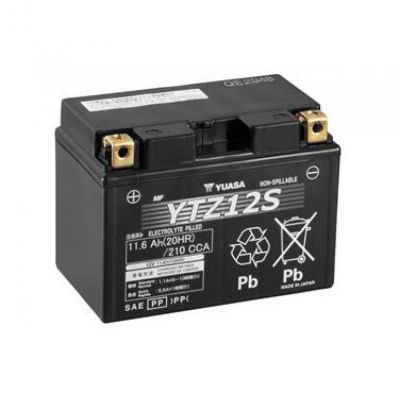 Мото аккумулятор Yuasa High Performance MF VRLA Battery GEL 6СТ-11,6Ah Аз 210А (EN) YTZ12S