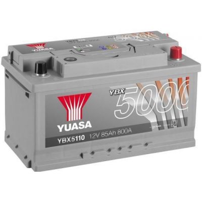 Автомобильный аккумулятор YUASA SILVER 6СТ-85Ah АзЕ 800A (EN) YBX5110