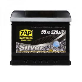 Автомобільний акумулятор ZAP Silver 6СТ-55Ah АзЕ 520A 555 83z