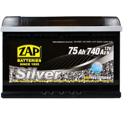 Автомобільний акумулятор ZAP Silver 6СТ-75Ah АзЕ 740A 575 87
