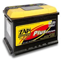 Автомобільний акумулятор ZAP Plus 6СТ-62Ah Аз 520A (EN)