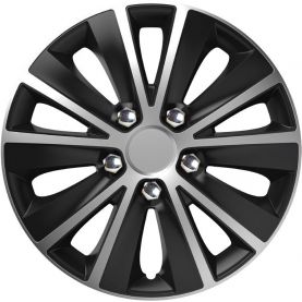 Колпак AMiO Rapide NC Silver & Black R16 серо-чёрный 10060