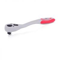 Рукоятка з храповим механізмом на 72 зуба 1/4 "вигнута Cr-v (Professional) INTERTOOL HT-2107