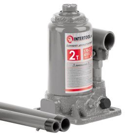 Домкрат "столбик" двухштоковый 2 т INTERTOOL GT0031