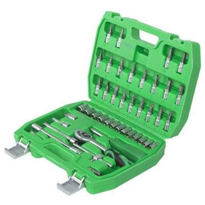 Набор инструментов 46шт, 1/4", Cr-V INTERTOOL ET-6046