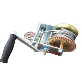 Лебідка важільна барабанна сталевий трос тягове зусилля 900 кг INTERTOOL GT1455