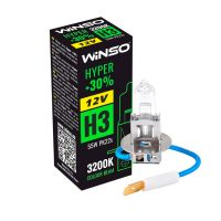 Лампа галогенна WINSO 912V H3 HYPER +30% 55W PK22s) 712300