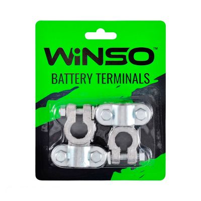 Клеми акумуляторні WINSO 2шт блістер свинець 310 г 146600