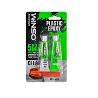 Клей эпоксидный WINSO двухкомпонентный Plastic Epoxy прозрачный 20г. 300400
