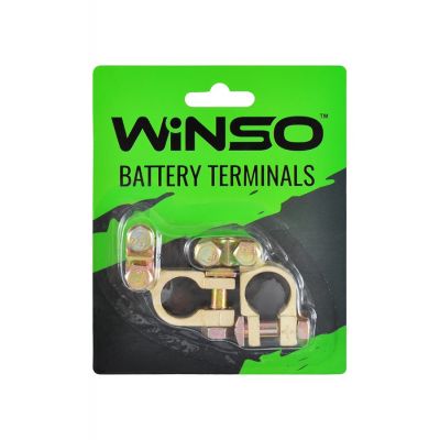 Клеммы аккумуляторные Winso Battery Terminals цинк медное покрытие 2шт блистер 146300