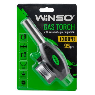 Горелка газовая WINSO с автоматическим пьезорозжигом длина сопла 68мм 260220