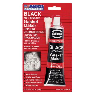 Герметик прокладка ABRO Black Gasket Maker чёрный +260°C 12-AB 85г