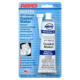 Герметик прокладка ABRO White Gasket Maker білий +260°C 85г 14-AB