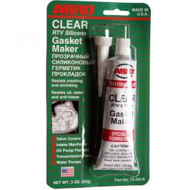 Герметик прокладка ABRO Clear Gasket Maker +260 ° C прозорий 13-AB CH 85г