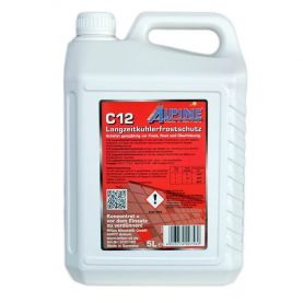 Антифриз Alpine C12 Langzeitkuhlerfrostschutz концентрат -80°C красный 5л