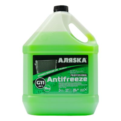 Антифриз АЛЯСКА G11 -30° зелений 10л 9009