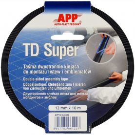 Клейкая лента APP TD SUPER двухсторонняя синяя 040822 12мм*10м