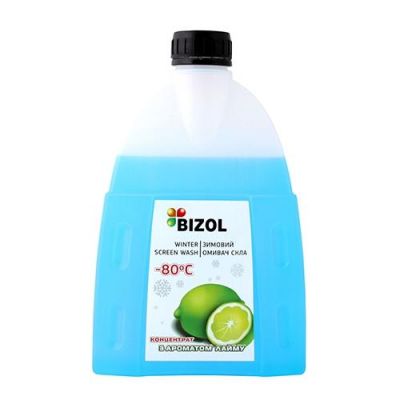 Омыватель стекла зимний BIZOL -80°C концентрат лайм B1002 1л
