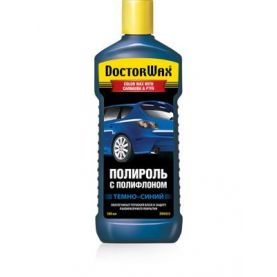 Поліроль DoctorWax Color Wax with Carnauba & PTFE з поліфлоном темно-синій DW8433 300мл