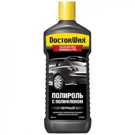 Поліроль DoctorWax Color Wax with Carnauba & PTFE з поліфлоном чорний DW8401 300мл