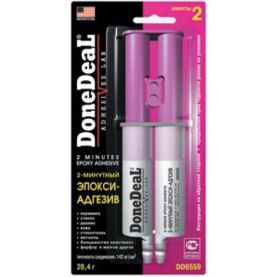 Эпокси-адгезив Donedeal 2-минутный прозрачный DD6559 28,4г