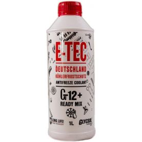 Антифриз E-TEC Glycsol XLC G12+ -40°C красный 1л 2855