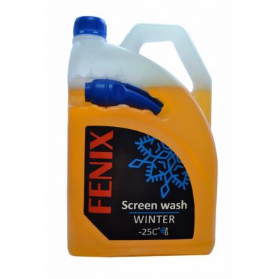 Омыватель стекла зимний FENIX -25 ПЕ Мандарин (оранж) 4л