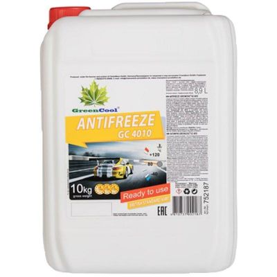 Антифриз GreenCool Antifreeze GC4010 G11 -40°C жёлтый 10л 752187