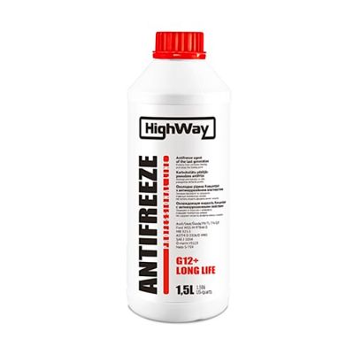 Антифриз HighWay G12+ концентрат красный 1,5л 10023
